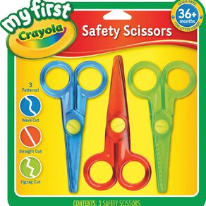 Crayola My First Safety Scissors 3 Pack 3 Pack