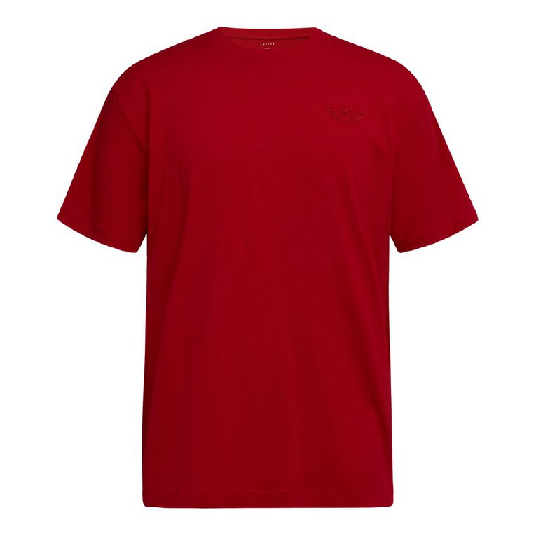 Garage Men's Longline Tee, Red Mid, hi-res