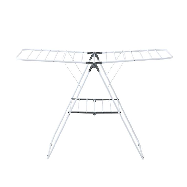 Living & Co Winged Steel Airer White, , hi-res