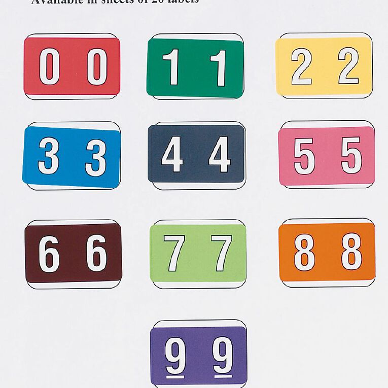 Filecorp Coloured Labels Z Multi-Coloured, , hi-res