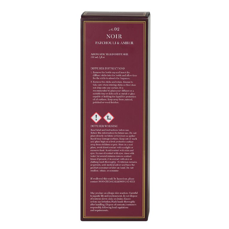 Living & Co Noir Reed Diffuser 02 Patchouli & Amber150ml, , hi-res