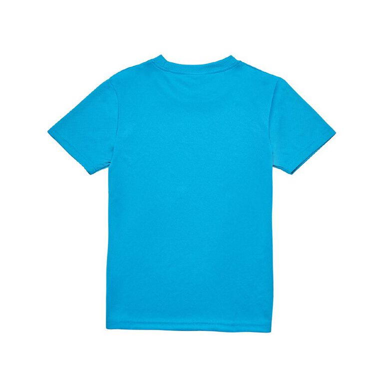 Schooltex Kids' Breezeway Tee, Cyan, hi-res