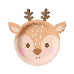 Wonderland Fun Festive Reindeer Plates 8 Pack