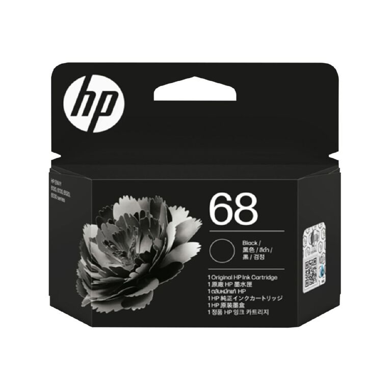 HP 68 Black Original Ink Cartridge 160 Pages, , hi-res