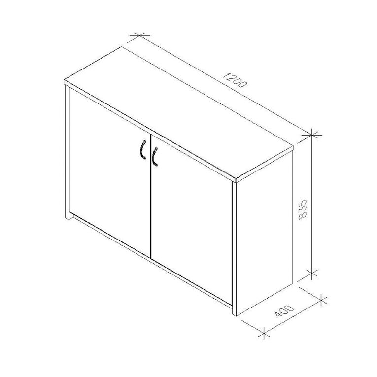 Zealand Credenza 1200 Coastal Elm, , hi-res