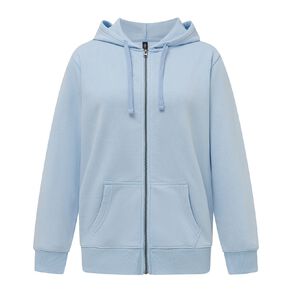 H&H Women's Zip-Thru Washed Hoodie