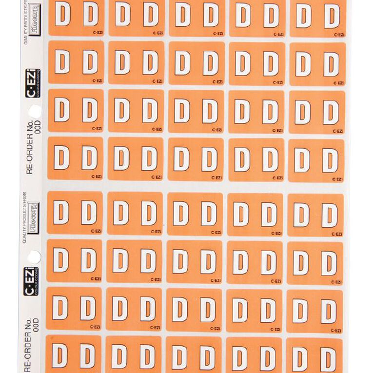 Filecorp Coloured Labels D Brown Mid, , hi-res