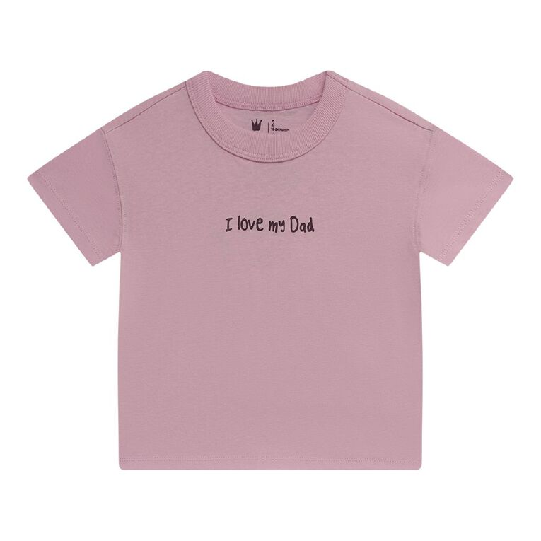 Young Original Toddler Short Sleeve Boxy Print Tee, Pink Light, hi-res