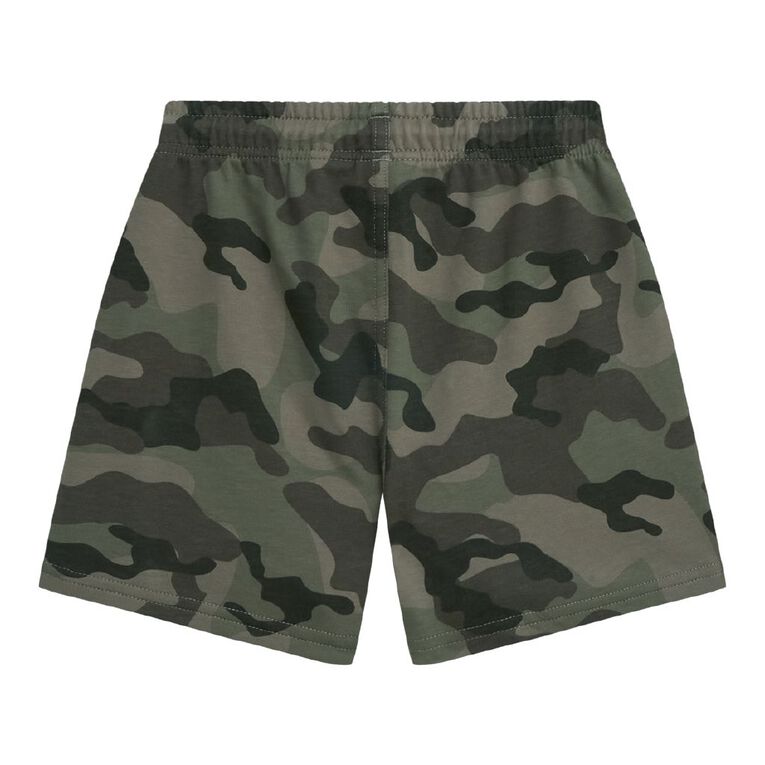 Young Original Toddler Printed French Terry Shorts, Green, hi-res