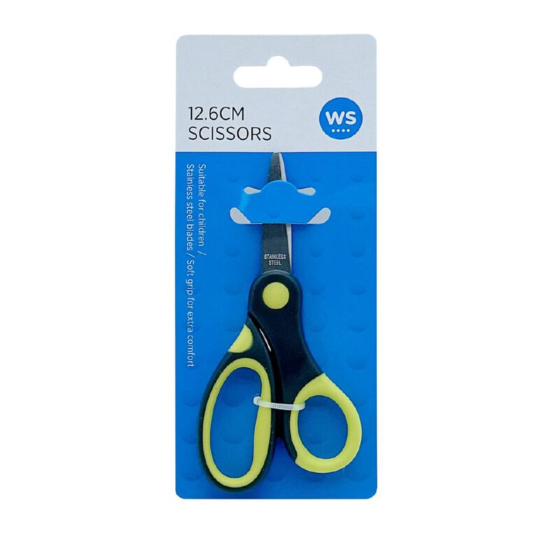 WS Scissors Soft Grip 5 inch Grey Mid, , hi-res