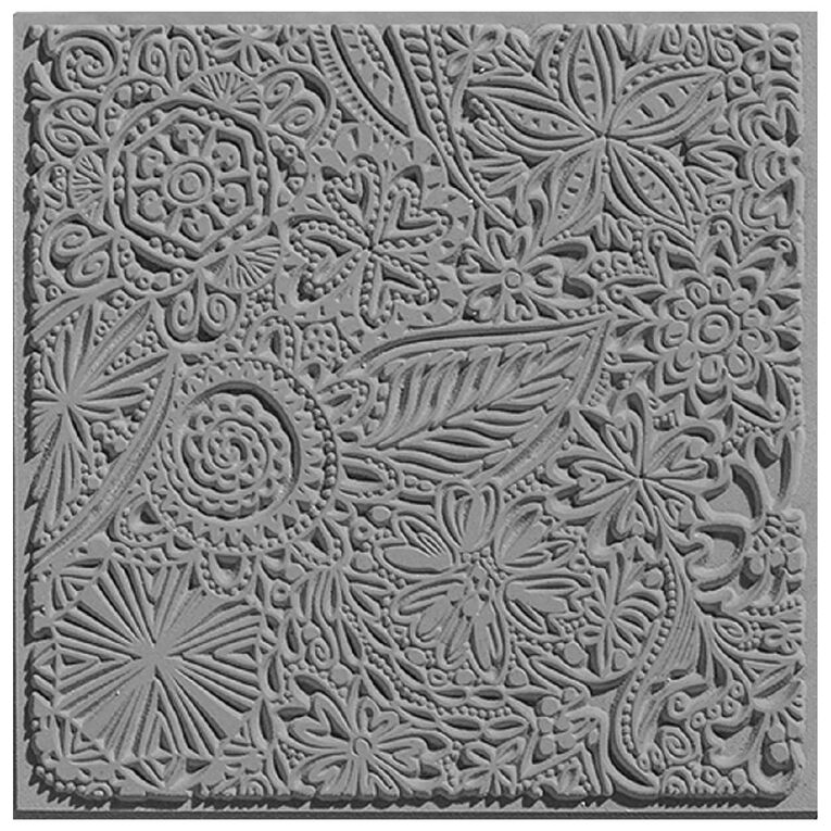 Cernit Texture Plate 9cm Flowers, , hi-res