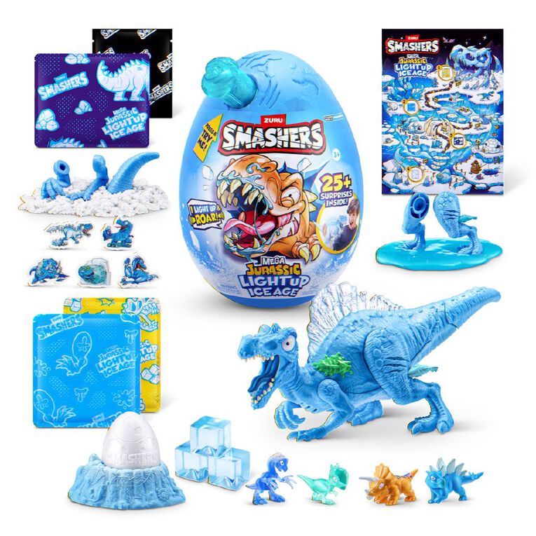Zuru Smashers Dino Ice Age Light Up Series 1 Mega Egg, , hi-res