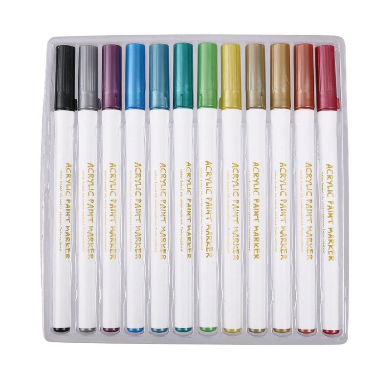 Acrylic Paint Marker Metallic, , hi-res