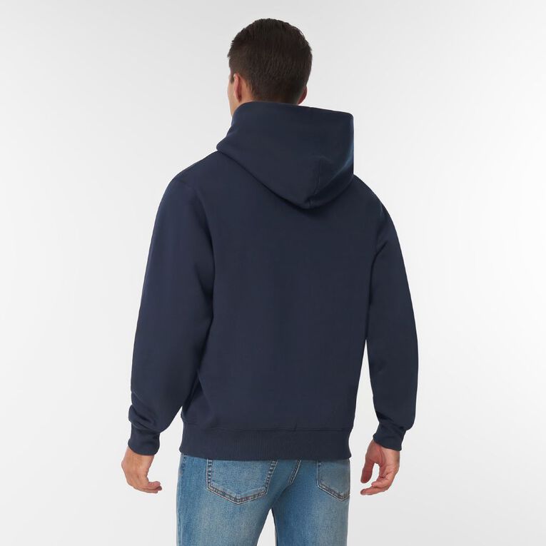H&H Men's Heavyweight Hoodie Sweatshirt, Navy, hi-res