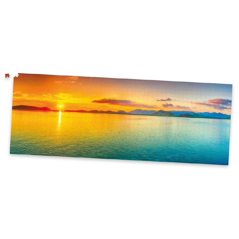 Panoramic Sunset Landscape 1000 Piece Puzzle, , hi-res