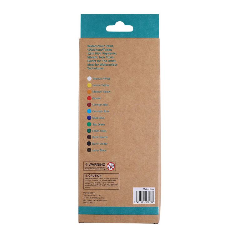 Uniti Watercolour Paint 12 Colours, , hi-res