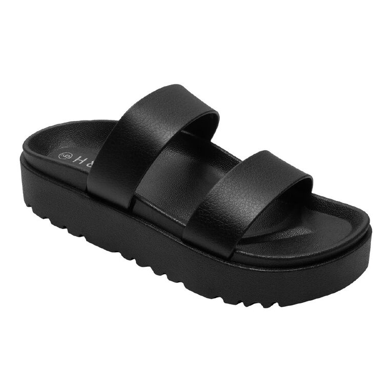 H&H Women's Emily Slides, Black, hi-res