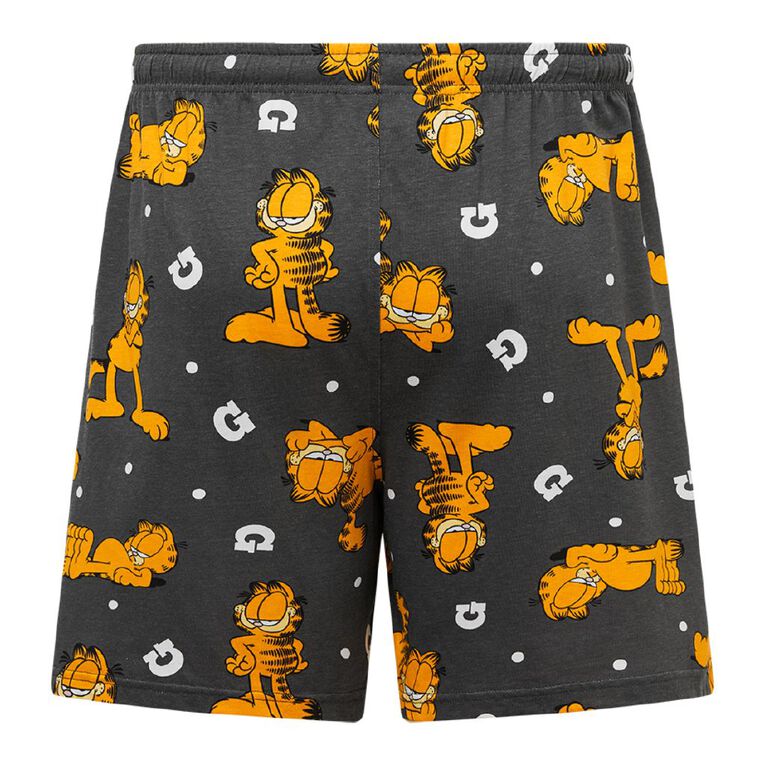 Garfield Jersey Pyjama Shorts, Grey Dark, hi-res