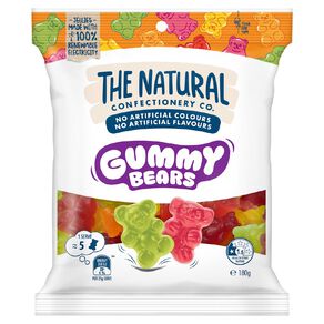 The Natural Confectionery Co. Gummy Bears 180g