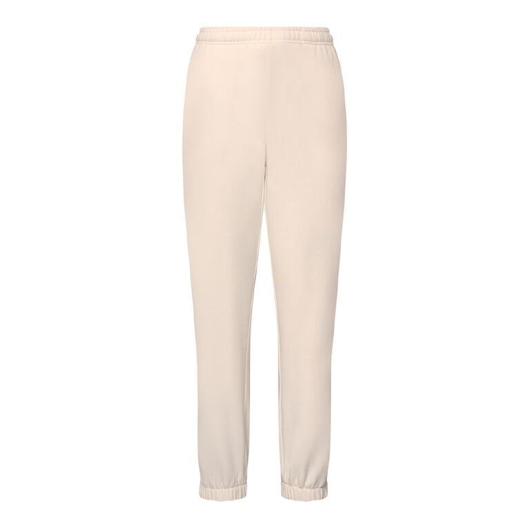 H&H Women's Essential Trackpants, Cream, hi-res