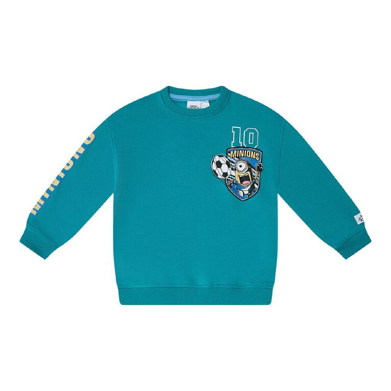 Minions Crew Sweatshirt, Green Dark, hi-res