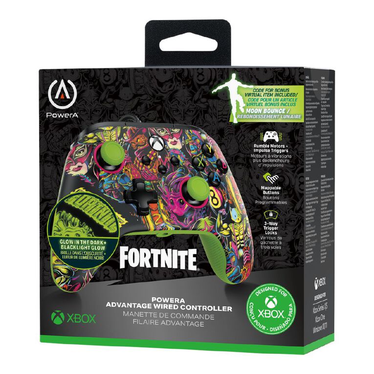 PowerA Advantage Wired Controller for Xbox Series X|S   Fortnite Glow, , hi-res