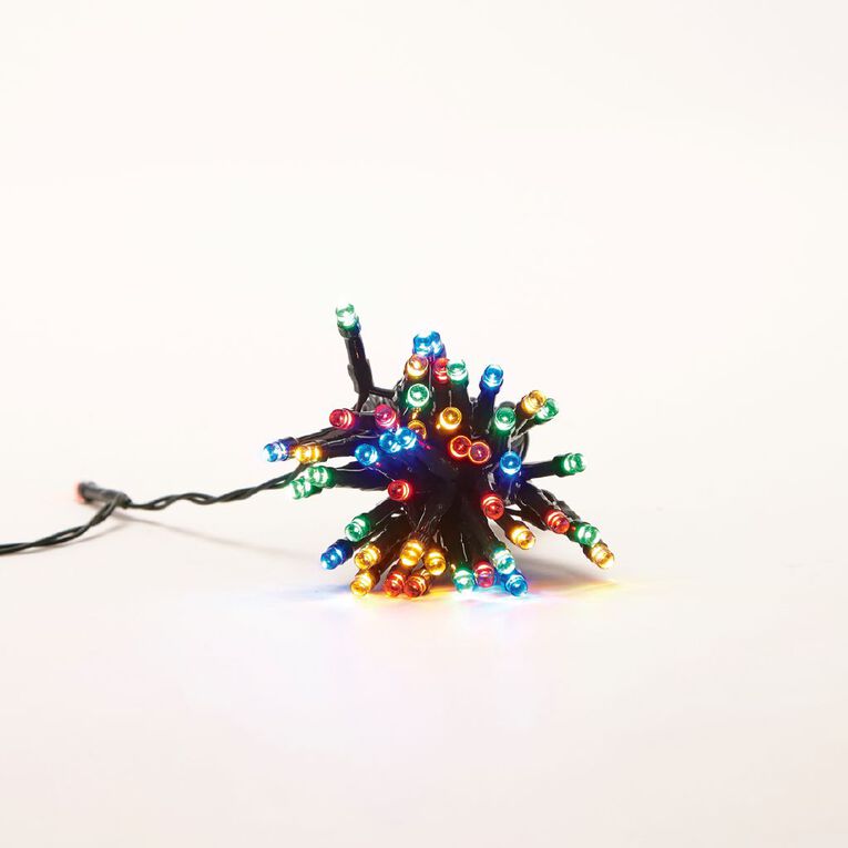 Kiwi Garden Solar String Lights Multi Coloured 50 LED, , hi-res