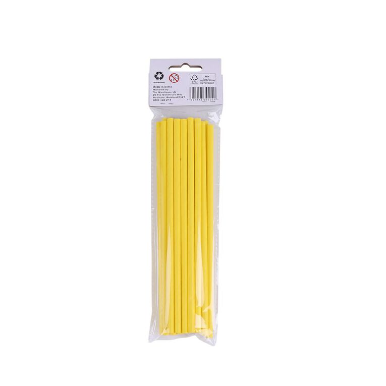 Party Inc Straw Yellow 20 Pack, , hi-res