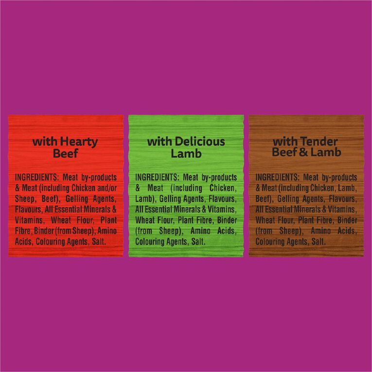 Whiskas So Meaty Chunky Beef Lamb Tender in Gravy 15 Pack 85g The