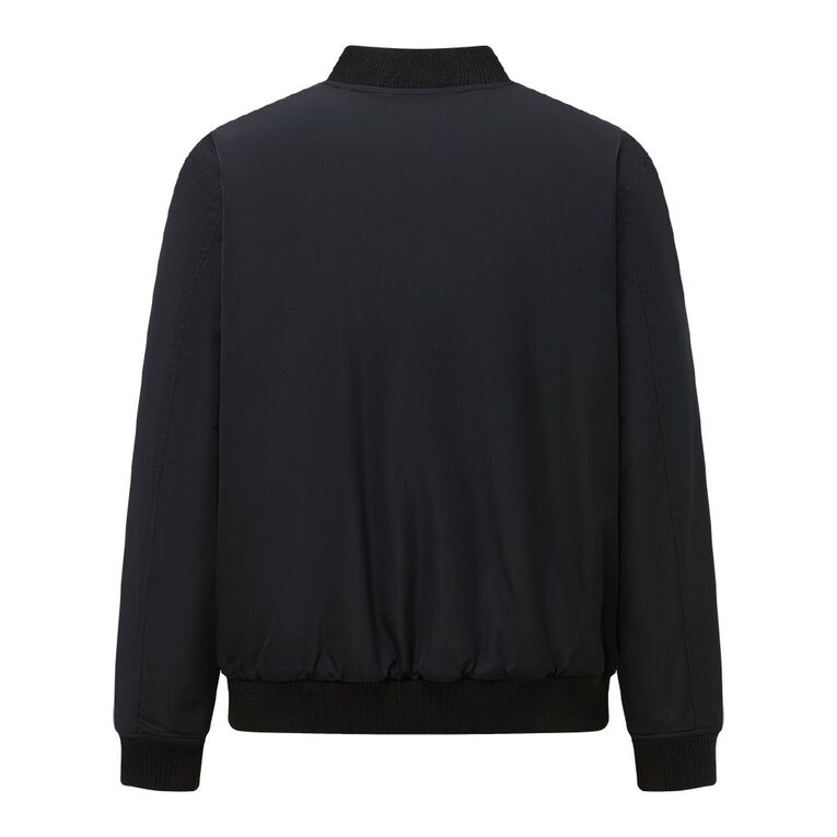 H&H Men's Bomber Jacket, Black, hi-res