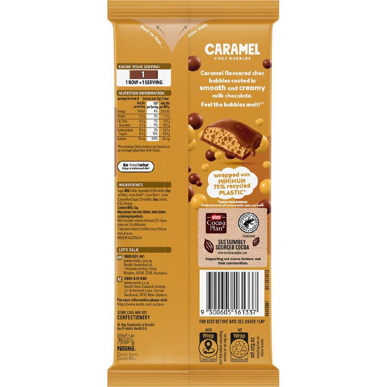 Nestle Aero Caramel Block 118g, , hi-res