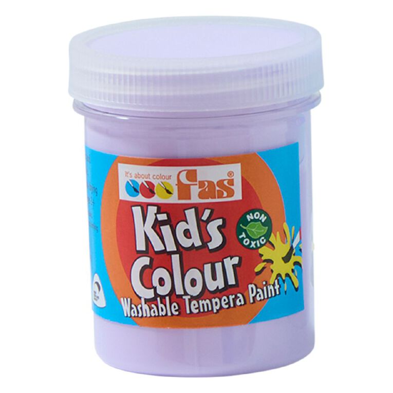 FAS Kids' Colour Tempera Paint Pastel Purple Mid 125ml, , hi-res