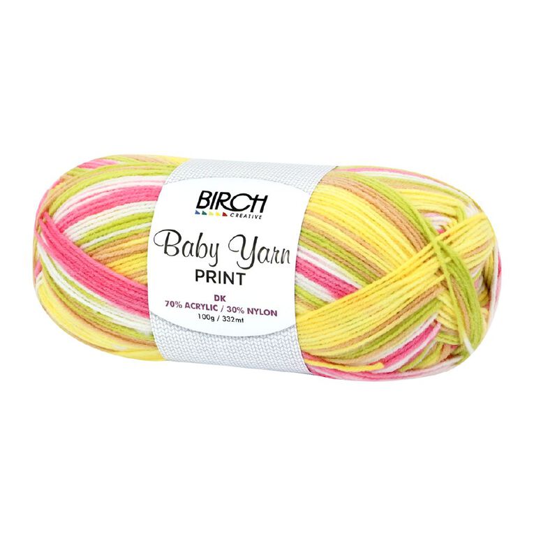 Birch Baby Print 70% Acrylic 30% Nylon 100G Tangy Bloom, , hi-res