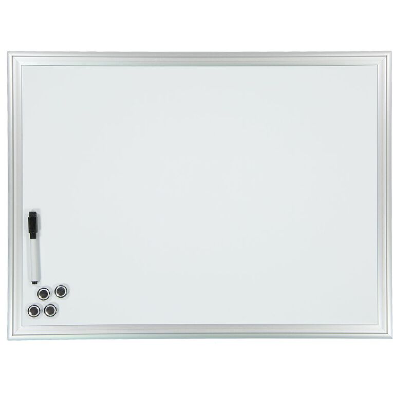 WS Magnetic Whiteboard 450mm x 600mm White, , hi-res