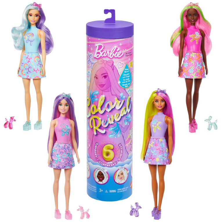 Barbie Colur Reveal Ballon Animal Series Assorted, , hi-res