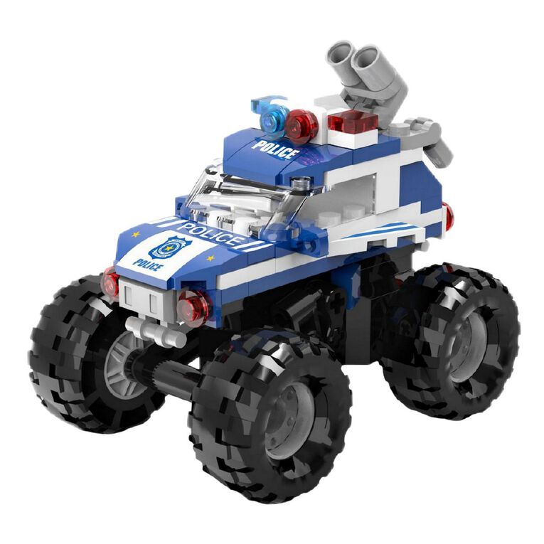 Building Block Truck Pull Back Blue, , hi-res