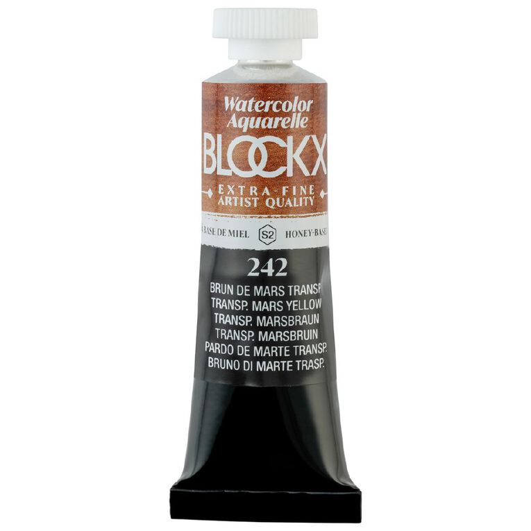 BLOCKX Watercolour Tube 15ml S2 242 Transparent Mars Brown, , hi-res