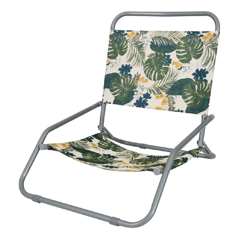 Living & Co Lowfold Beach Chair Tropical Print, , hi-res