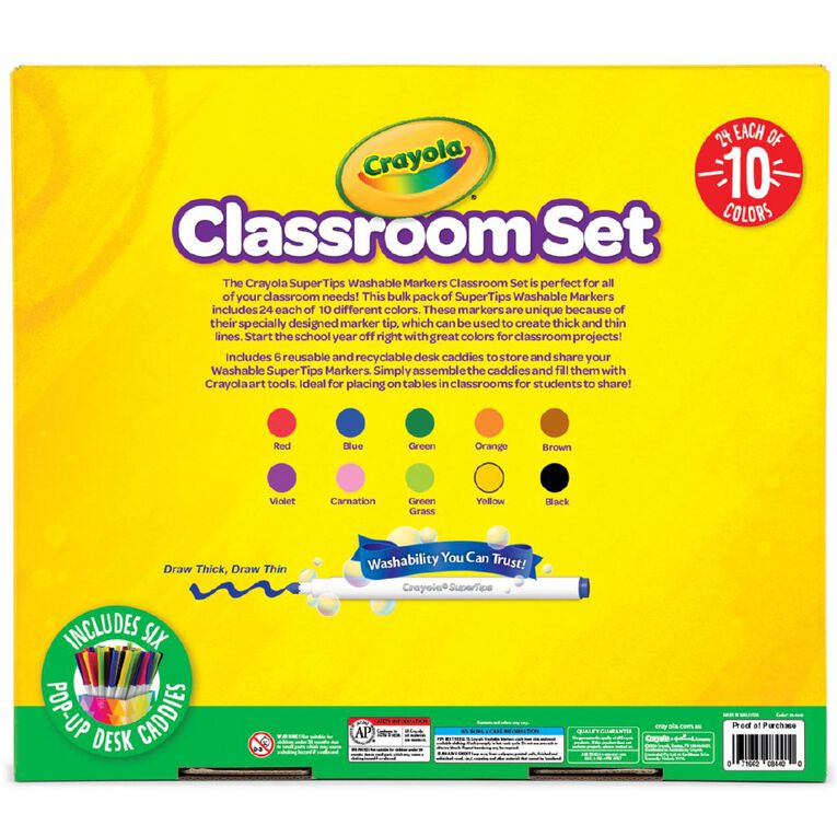 Crayola 240 Pack Supertips Marker Classpack, , hi-res