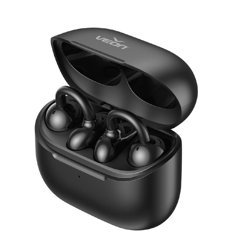 Veon Open Ear True Wireless Headphone VNOWS929BLK Black Black, , hi-res