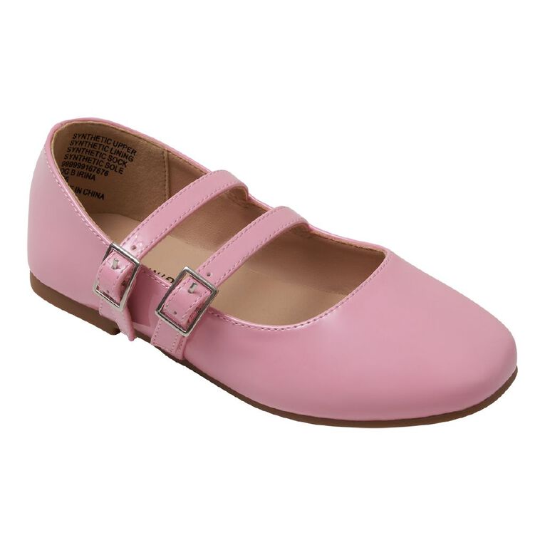 Young Original Senior Kids' Irina Ballet Shoes, Pink, hi-res