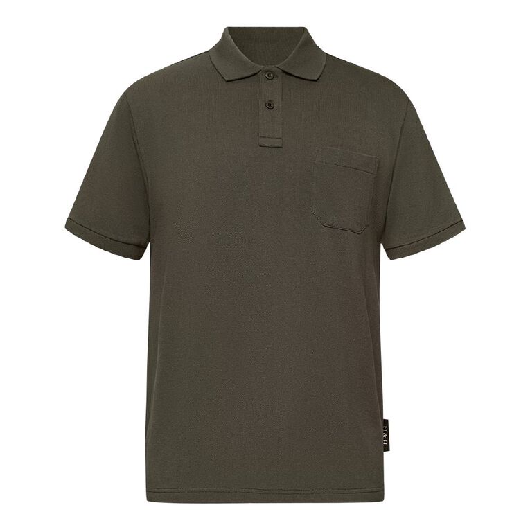 H&H Men's Pique, Green Dark, hi-res