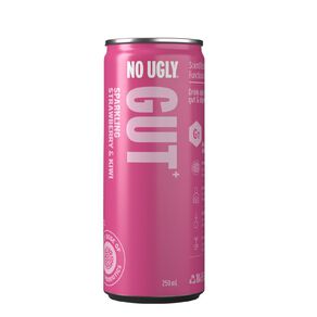 no ugly sparkling gut strawberry kiwi drink 250 ml