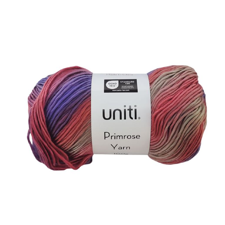 Uniti Yarn Primrose 100g Purple/Pink, , hi-res