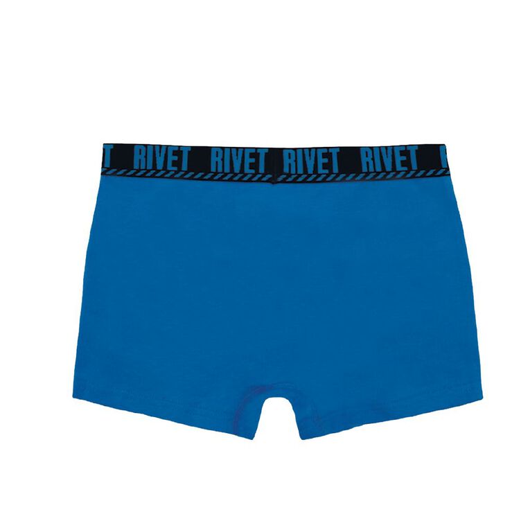 Rivet Boy's Trunks 4 Pack, Blue, hi-res