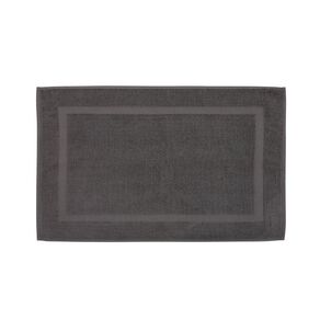 Living & Co Plush Terry Bath Mat Charcoal 50cm x 80cm
