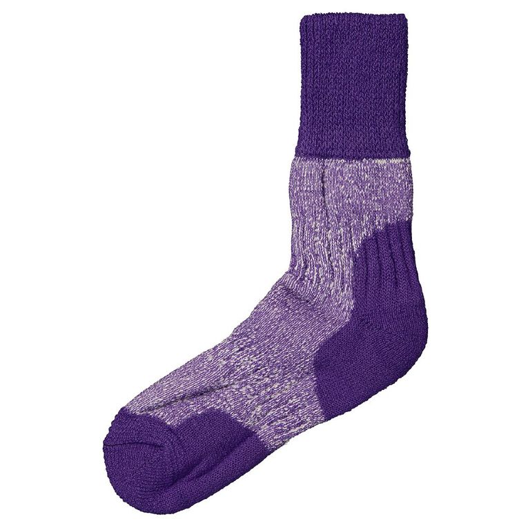 Alpsocks Women's Merino Boot Socks 1 Pack, Purple, hi-res