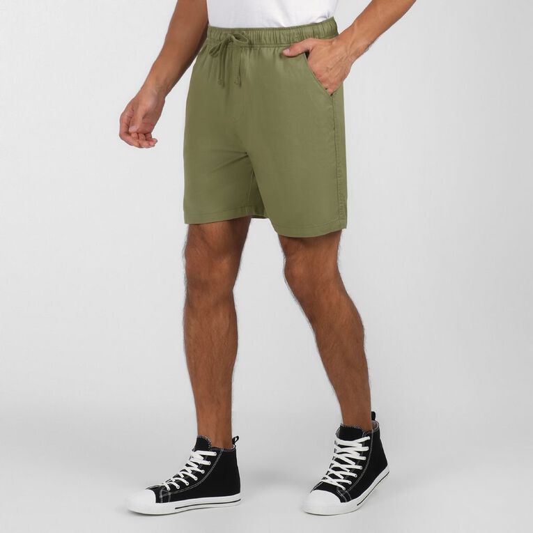 H&H Men's Woven Shorts, Green Mid, hi-res