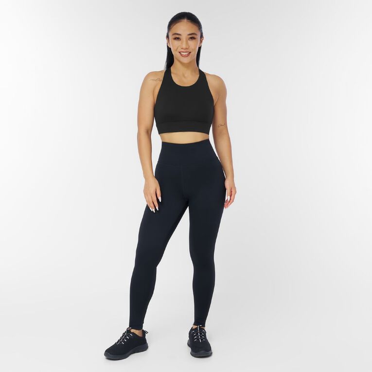 Active Intent Women's Performance Crop, Black, hi-res