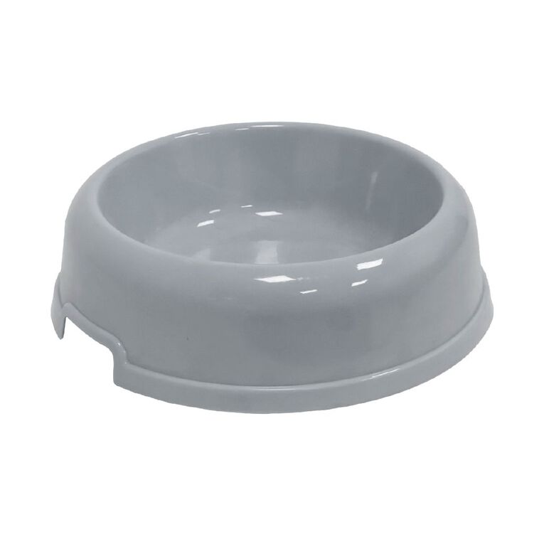 Petzone Plastic Bowl Grey Medium